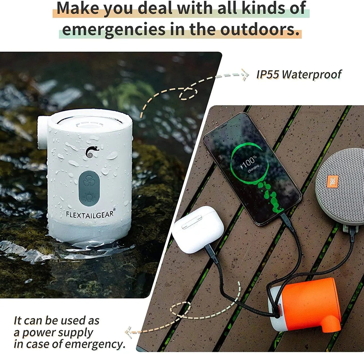 Portable Mini Air Pump Camping 