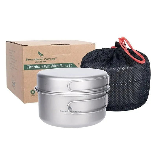 Titanium Camping Cookware Set 