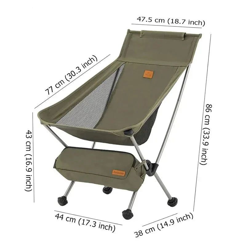 Ultralight Folding Camping Moon Chair 