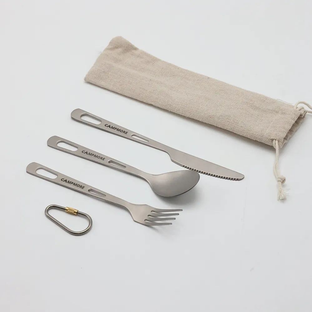 Ultralight Titanium Camping Cutlery Set 