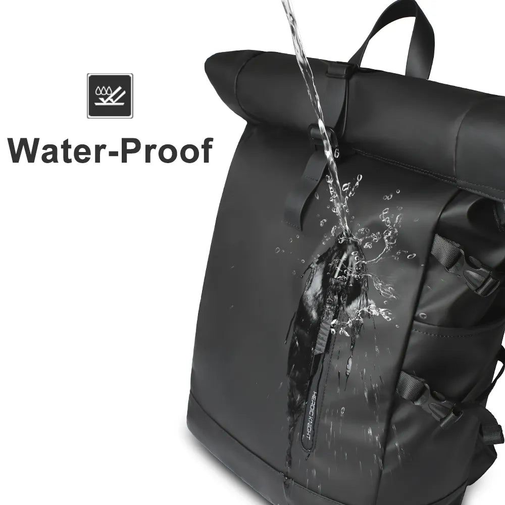 Waterproof Rollup Backpack with USB Charging 